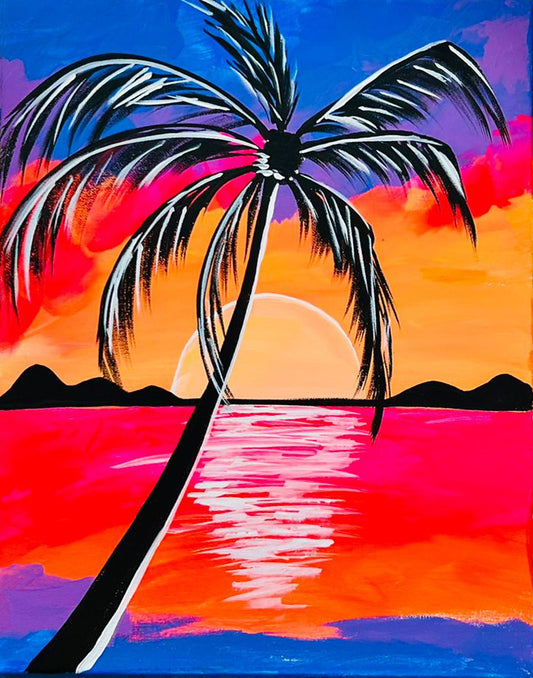 Summer Sunset Paint Night